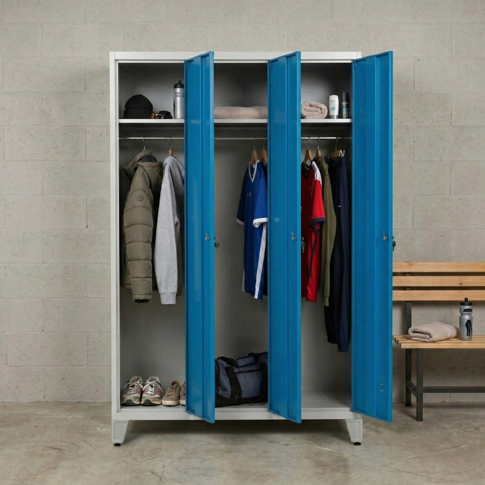 Kovová šatní skříňka